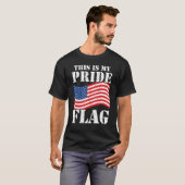 This Is My Pride Flag USA American 4th of July Pat T-shirt (Voorkant volledig)