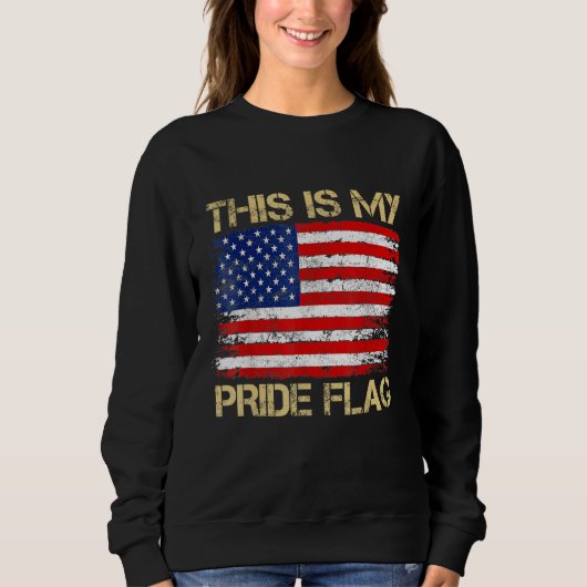This Is My Pride Flag USA American 4th of July Pat Trui (Voorkant)