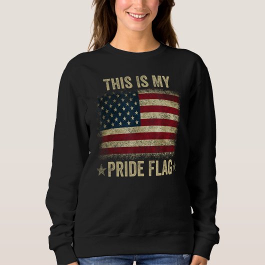 This Is My Pride Flag USA American 4th of July Pat Trui (Voorkant)