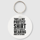 This Is My Protest Funny Sarcastic Humor  Sleutelhanger (Voorkant)