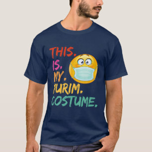 This Is My Purim Costume Funny Jewish Face Mask T-shirt