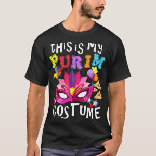 This Is My Purim Costume Mardi Gras Carnival Costu T-shirt