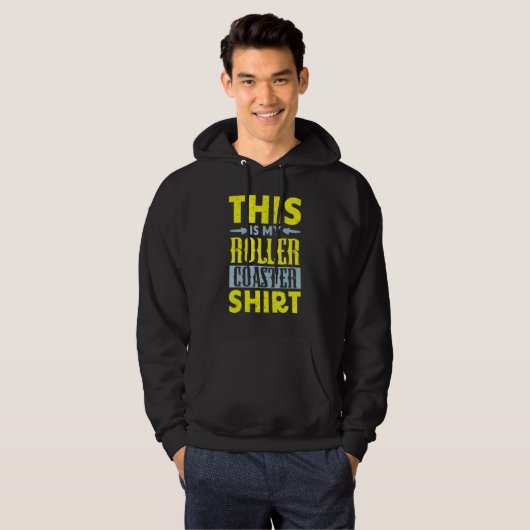 This Is My Roller Coaster  Rollercoaster Amusement Hoodie (Voorkant volledig)