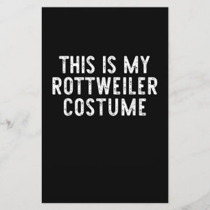 This Is My Rottweiler Dog Costume Halloween Lazy Briefpapier