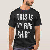 This is My RPG Dungeons DM Master D20 Dragons T-shirt (Voorkant)