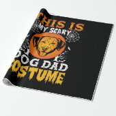 This is My Scary Dog Dad Costume Cadeaupapier (Uitgerold)