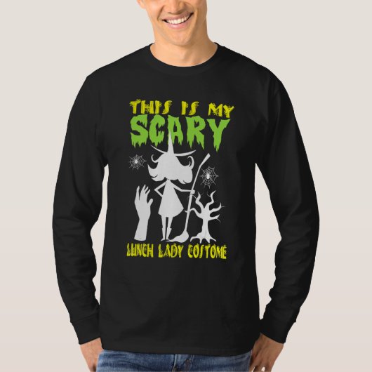 This Is My Scary Lunch Lady Costume Halloween T-shirt (Voorkant)