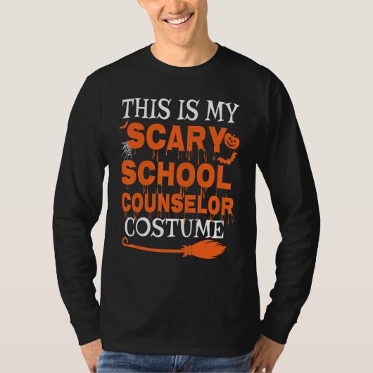 This Is My Scary School Counselor Costume Spooky H T-shirt (Voorkant)