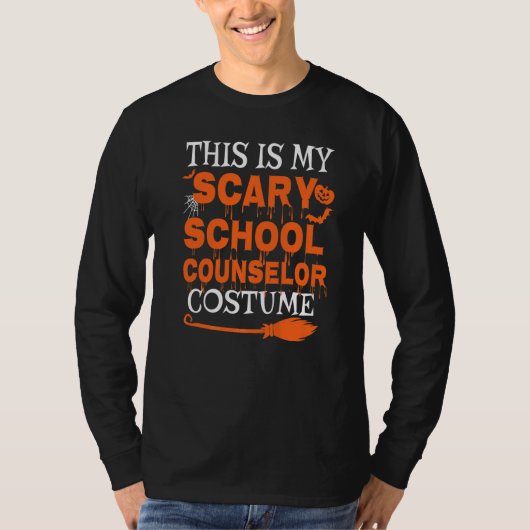 This Is My Scary School Counselor Costume Spooky H T-shirt (Voorkant)