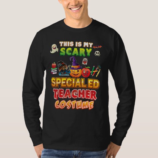 This Is My Scary Special ED Teacher Costume Hallow T-shirt (Voorkant)