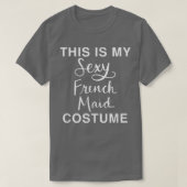 This Is My Sey French Maid Costume Funny Halloween T-shirt (Design voorkant)