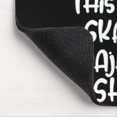 This Is My Skateboarding Pajama Shirt For Skaters Muismat (Hoek)