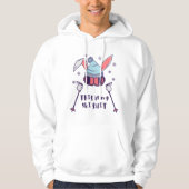 This is my Ski Skiing Rabbit with ski pos Hoodie (Voorkant)