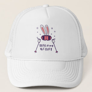 This is my Ski Skiing Rabbit with ski pos Trucker Pet