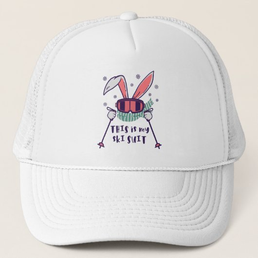 This is my Ski Skiing Rabbit with ski pos Trucker Pet (Voorkant)