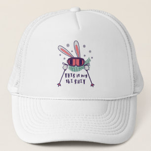 This is my Ski Skiing Rabbit with ski pos Trucker Pet