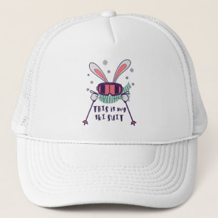 This is my Ski Skiing Rabbit with ski pos Trucker Pet
