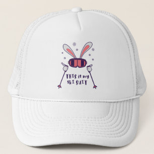 This is my Ski Skiing Rabbit with ski pos Trucker Pet