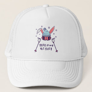 This is my Ski Skiing Rabbit with ski pos Trucker Pet