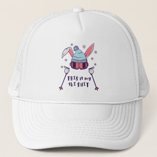 This is my Ski Skiing Rabbit with ski pos Trucker Pet (Voorkant)