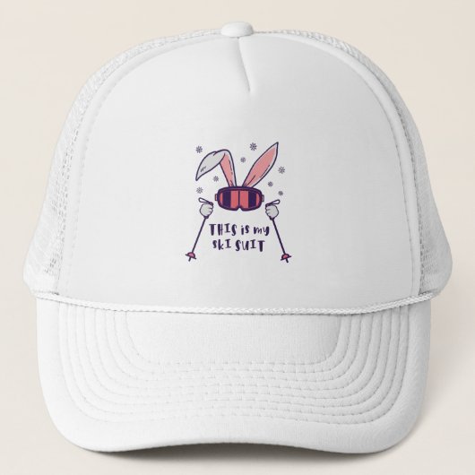 This is my Ski Skiing Rabbit with ski pos Trucker Pet (Voorkant)