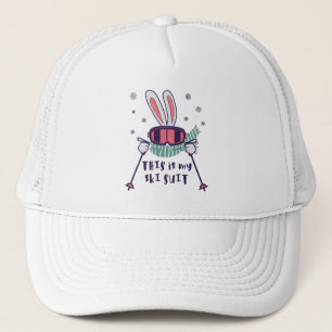 This is my Ski Skiing Rabbit with ski pos Trucker Pet