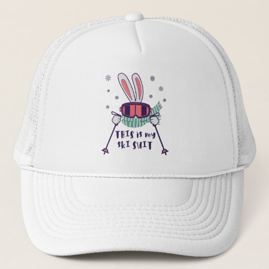 This is my Ski Skiing Rabbit with ski pos Trucker Pet (Voorkant)