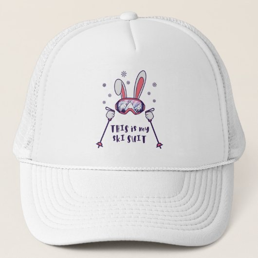 This is my Ski Skiing Rabbit with ski pos Trucker Pet (Voorkant)