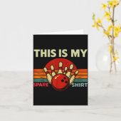 This Is My Spare Bowling Funny Bowler Men Women Ki Kaart (Gele Bloem)