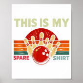 This Is My Spare Bowling Funny Bowler Men Women Ki Poster (Voorkant)
