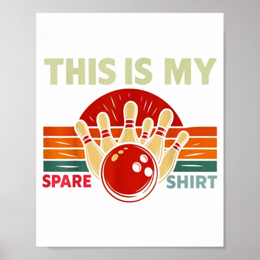 This Is My Spare Bowling Funny Bowler Men Women Ki Poster (Voorkant)