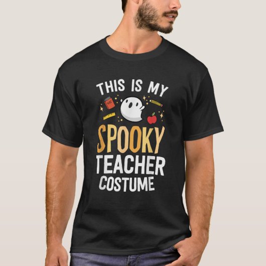 This Is My Spooky Teacher Costume Kawaii Ghost Gro T-shirt (Voorkant)