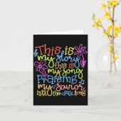 This Is My Story - Christian Faith Gift  Kaart (Gele Bloem)