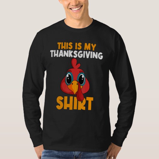 This Is My Thanksgiving  Happy Turkey Day Thanksgi T-shirt (Voorkant)