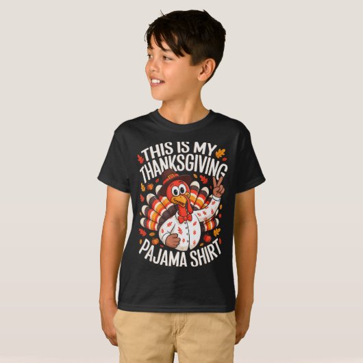 This Is My Thanksgiving Pajama Shirt Pjs Adult Kid (Voorkant volledig)