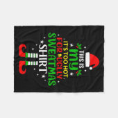 This Is My Too Hot For Ugly Christmas Shirt Tee Fleece Deken (Voorkant (Horizontaal))