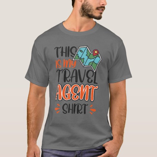This Is My Travel Agent T-shirt (Voorkant)
