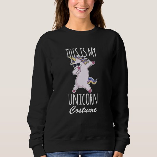 This Is My Unicorn Costume  Lazy Easy Trui (Voorkant)