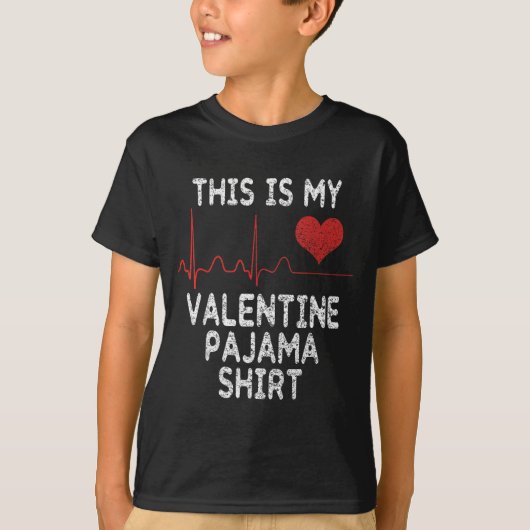 This Is My Valentine Pajama Shirt Funny Valentine' (Voorkant)