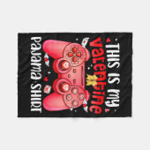 This Is My Valentine Pajama Video Games Gamer Boy  Fleece Deken (Voorkant (Horizontaal))