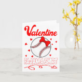 This Is My Valentines Baseball Pajama For Kids Boy Kaart (Gele Bloem)