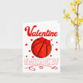 This Is My Valentines Basketball Pajama For Kids B Kaart (Gele Bloem)