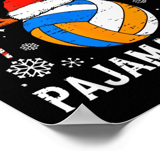 This Is My Volleyball Christmas Pajama Shirt Men B Poster (Hoek)