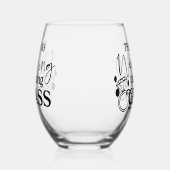 This Is My Wedding Planning Glass Wijnglas Zonder Voet (Links)