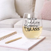 This Is My Wedding Planning Glass Wijnglas Zonder Voet