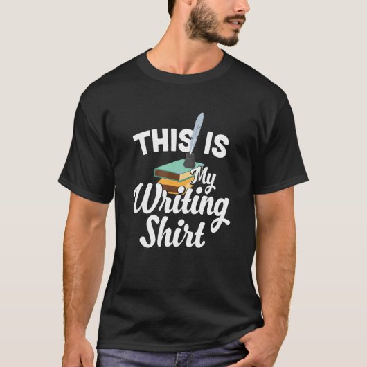This Is My Writing  Literature for writing fan T-shirt (Voorkant)