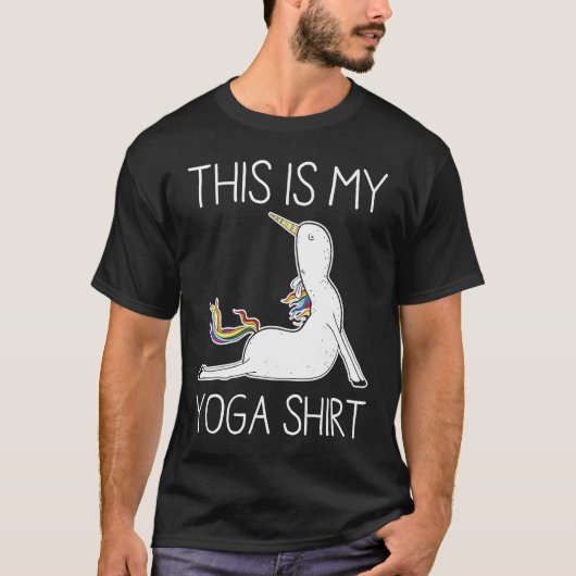 This Is My Yoga  Unicorn T-shirt (Voorkant)