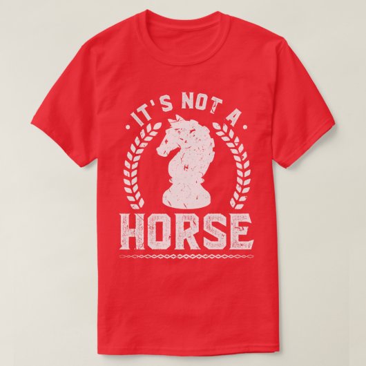 This Is Not A Horse Funny Chess T-shirt (Design voorkant)