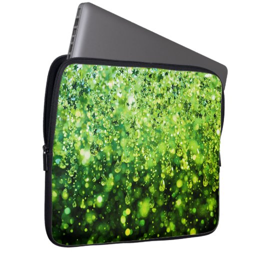 This Is Not Green Rain on a Laptop Electronics Bag Sleeve (Voorkant Rechts)