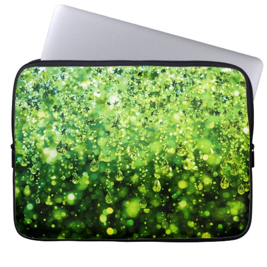 This Is Not Green Rain on a Laptop Electronics Bag Sleeve (Voorkant)
